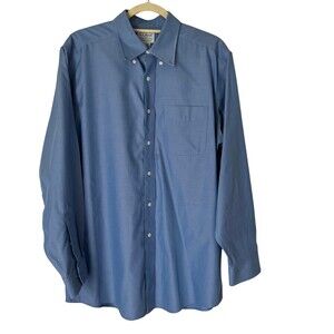 L.L  Bean shirt men  Size 151/2-33 Traditional Fit Blue dress shirt 100% Cotton